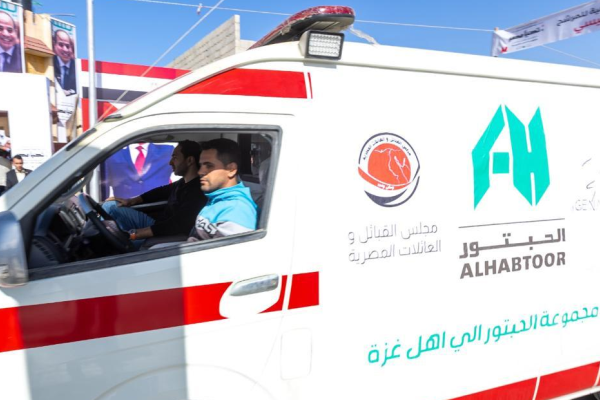 Khalaf Ahmad Al Habtoor donates ambulances to the Gaza Strip via the...